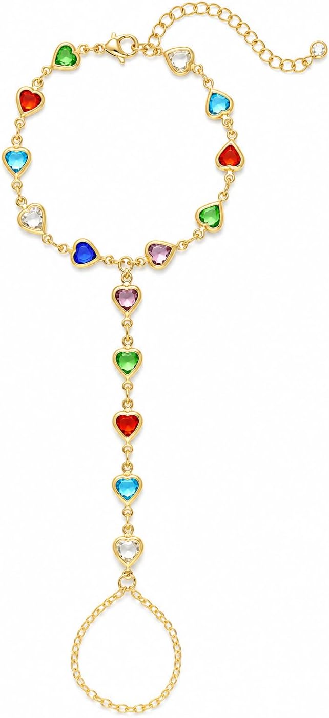 3 piezas de pulseras de cadena de mano chapadas en oro de 14 quilat...