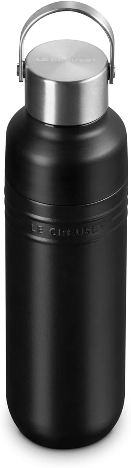 Le Creuset Botella de agua de acero inoxidable On The Go, 16 onzas....