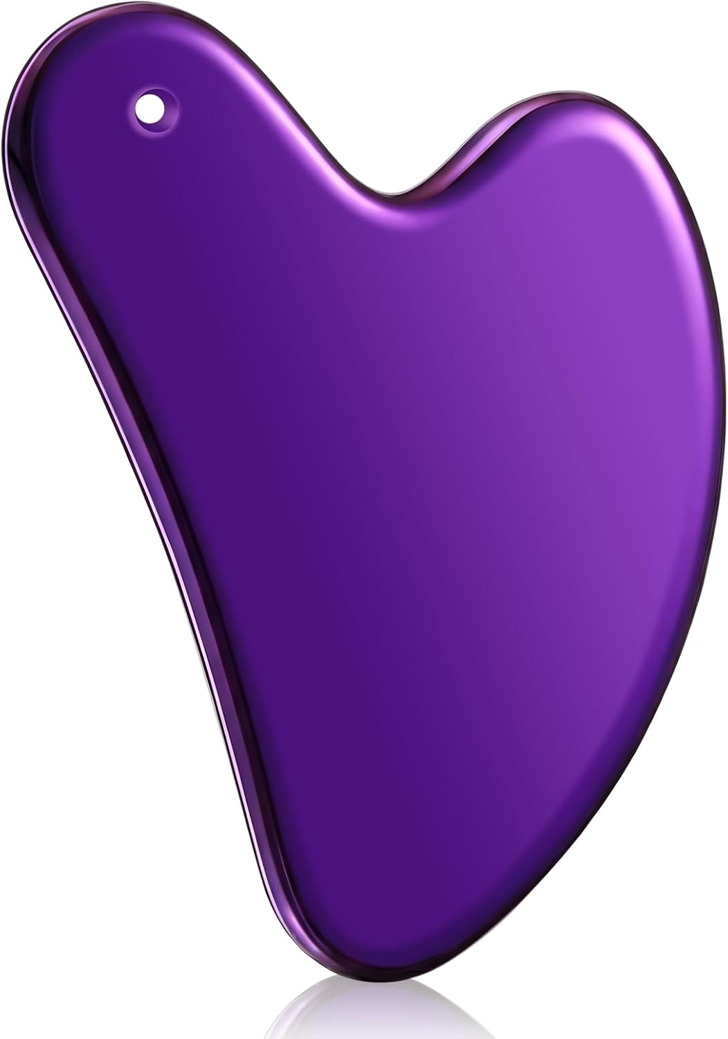 Nuanchu 304 - Herramienta facial Gua Sha de acero inoxidable, color...
