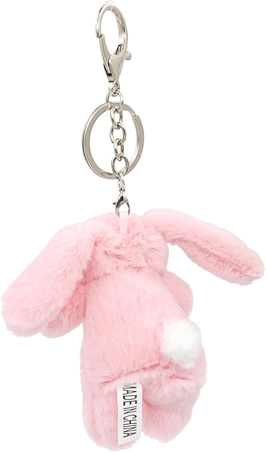Miokkley Lindo llavero de peluche de conejo para mochila, mini llav...
