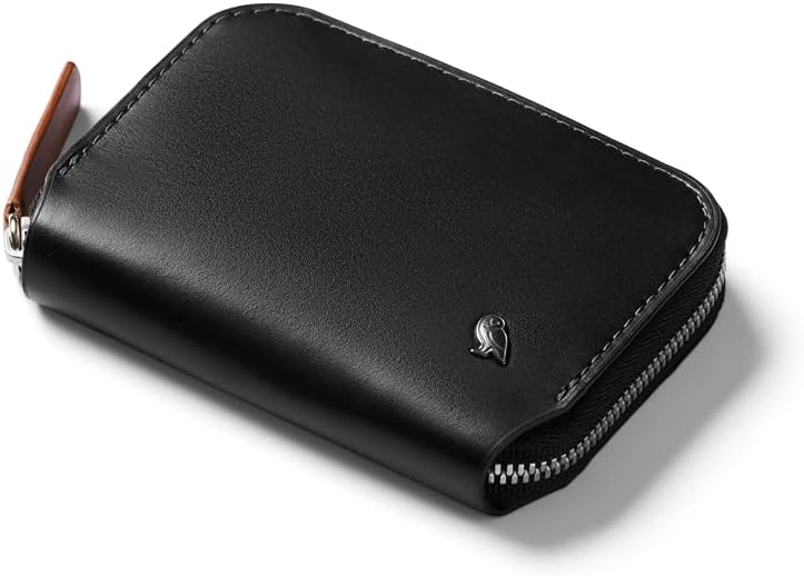 Bellroy Folio Mini, Monedero de Cuero - Negro | Cartera compacta de...