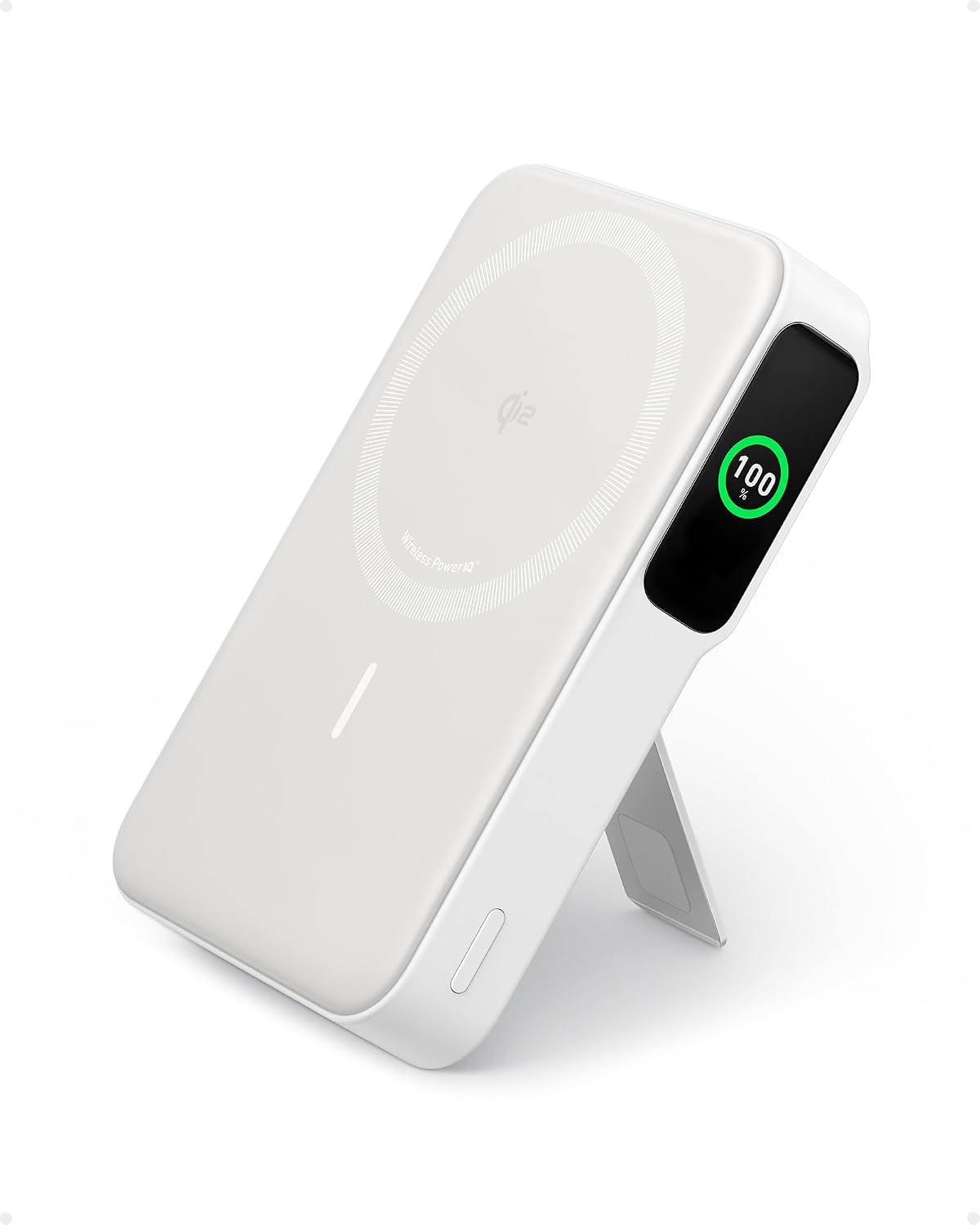 Anker MagGo Power Bank, Cargador portátil compatible con MagSafe, c...