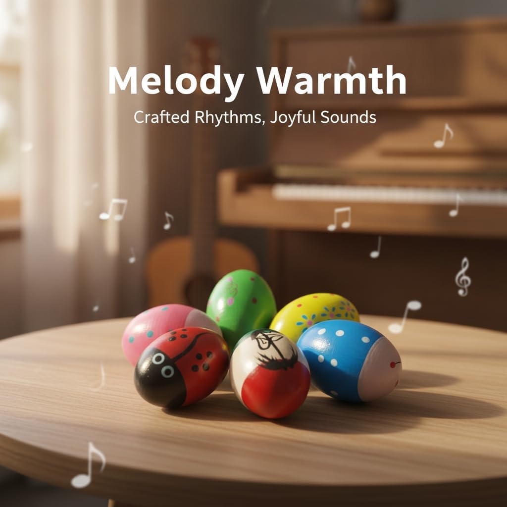 Musfunny Instrumentos de percusión para coctelera de huevos: 6 piez...
