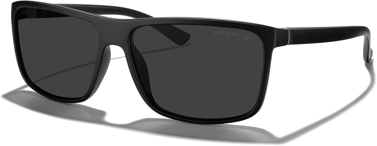 MERRY'S Gafas de sol deportivas polarizadas rectangulares para...