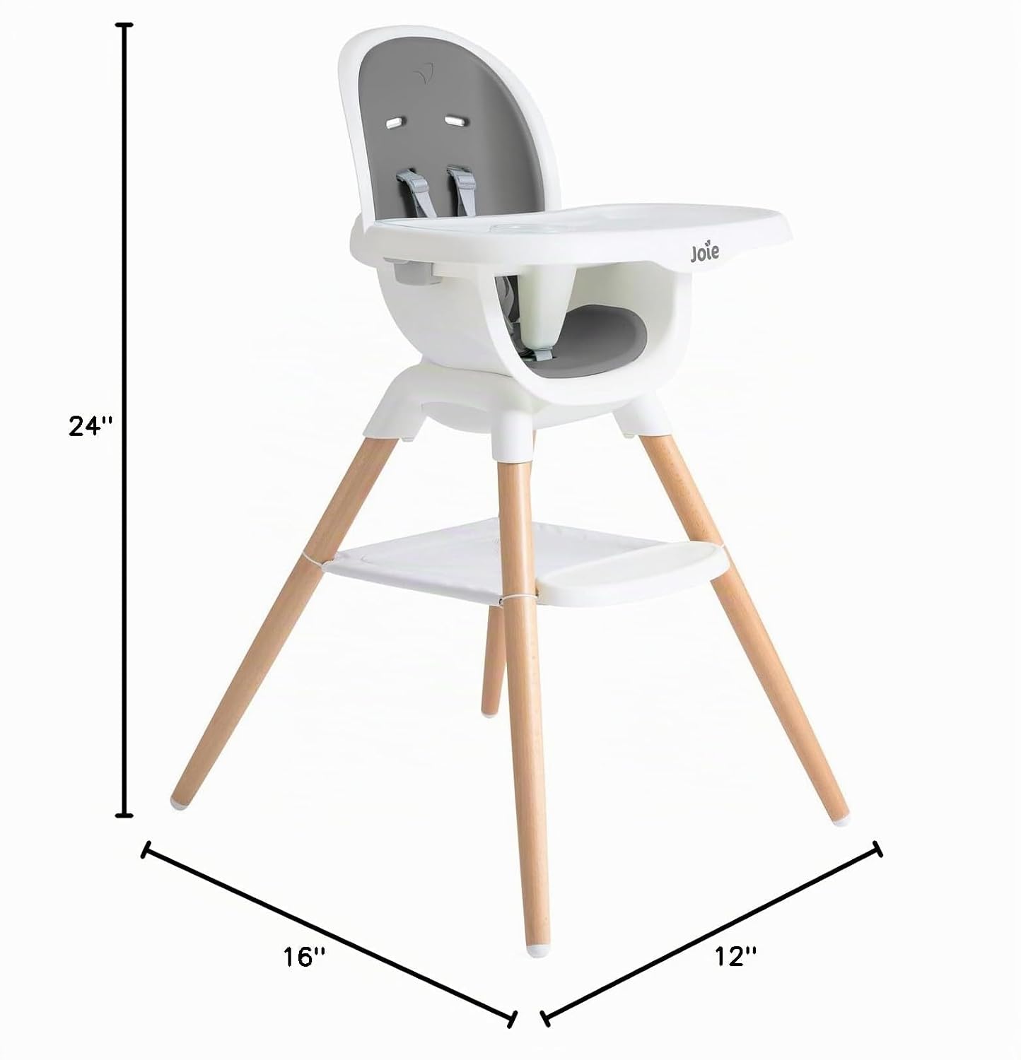 Trona multimodo Joie Chai - Madera de haya europea, convertible, 9+...