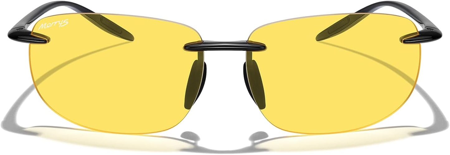 MERRY'S Gafas de sol sin montura para hombres y mujeres, para c...