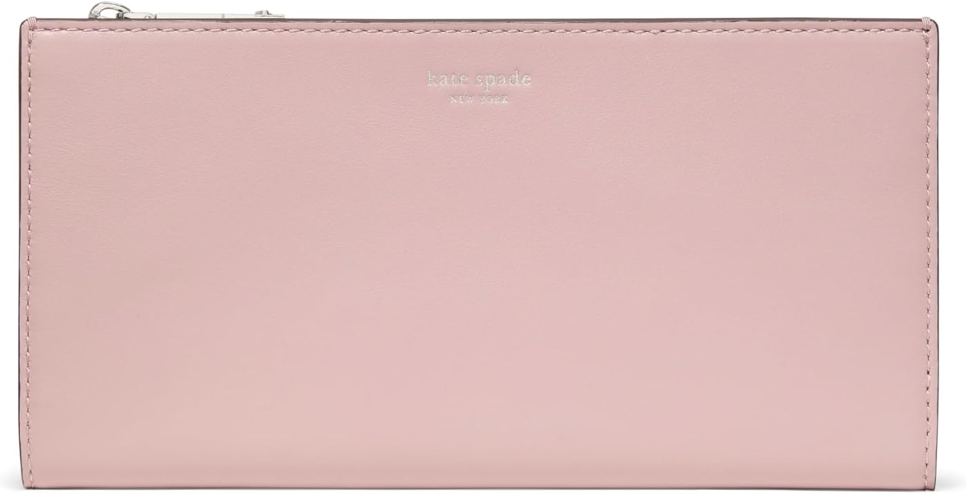 kate spade new york Billetera plegable grande de piel lisa clásica,...
