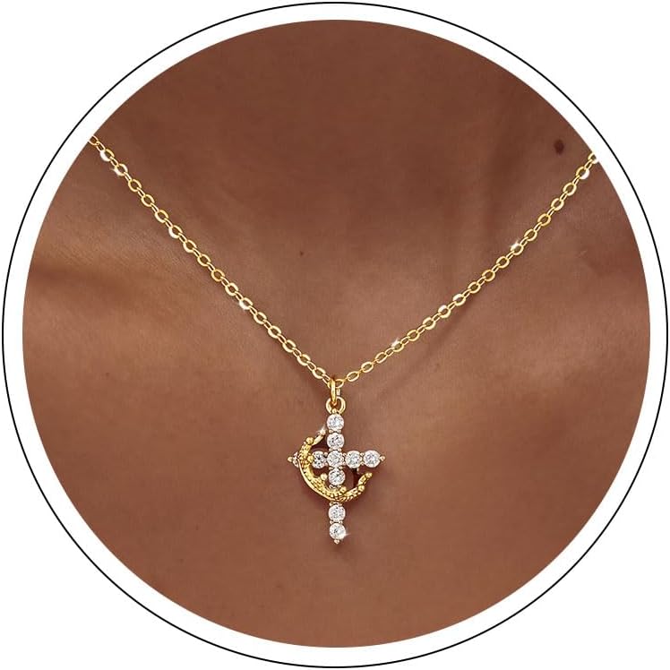 NECOCY Regalos de Pascua, collares mejorados con cruz de corona par...
