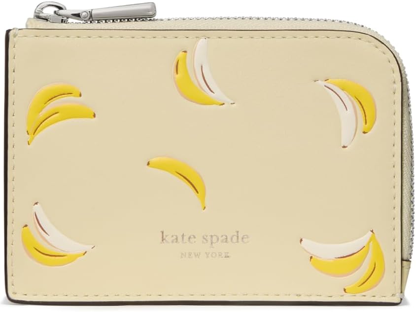 kate spade new york Mini funda para tarjetas con cremallera de cuer...