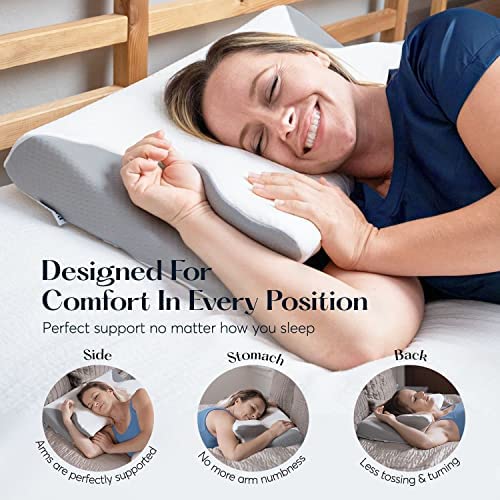 SUTERA - Almohada Dream de espuma viscoelástica de contorno profund...