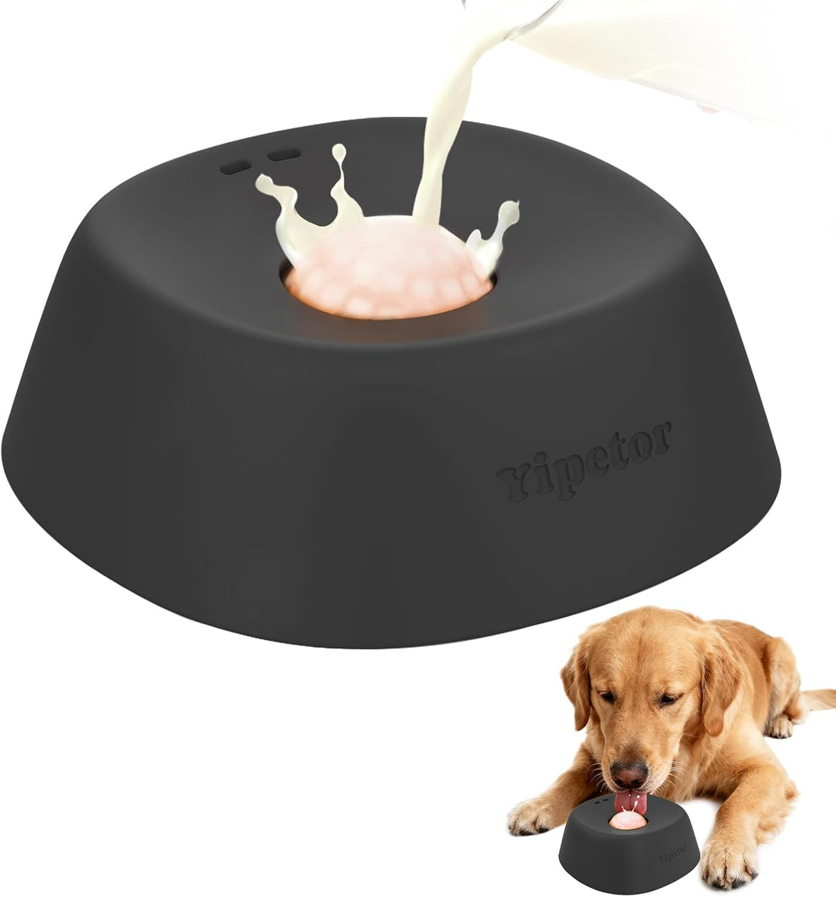 Yipetor Cuenco de lamer para perros, juguetes de rompecabezas de |...