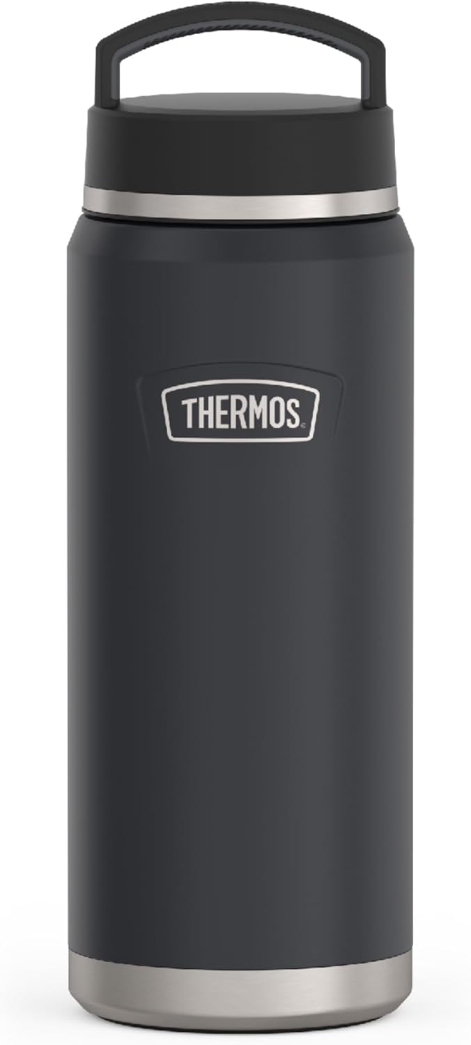 THERMOS Serie ICON Botella de agua de acero inoxidable con tapa de...