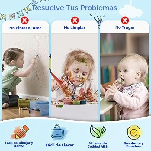 Kikidex - Tablero magnético de dibujo, juguetes para niñas pequeñas...
