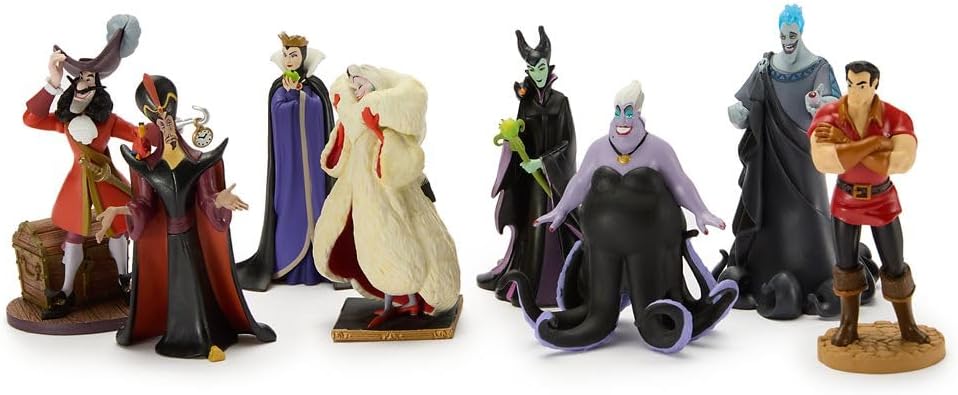 Set de Figuras Oficiales de Villanos de Disney Store \u2013 8 Figur...