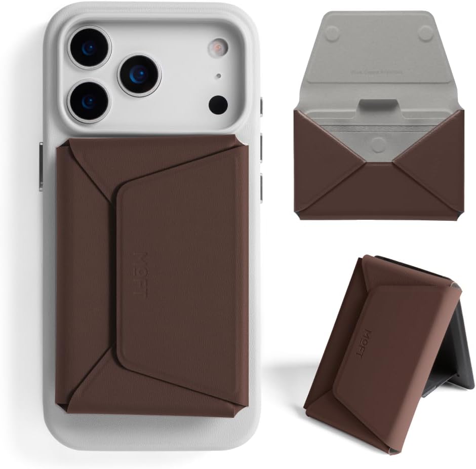 MOFT Cartera magnética para mujer, Marrón (Brownie), Minimalista |...