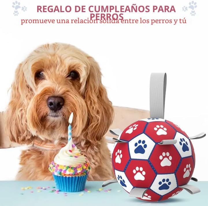 Diman Pelotas para perros, pelotas de 6 pulgadas para perros con co...