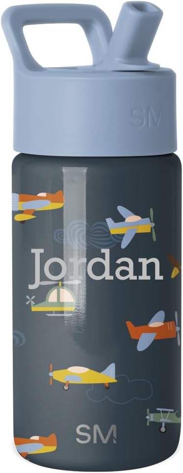 Simple Modern Botella de agua personalizada para niños | 14oz | Avi...