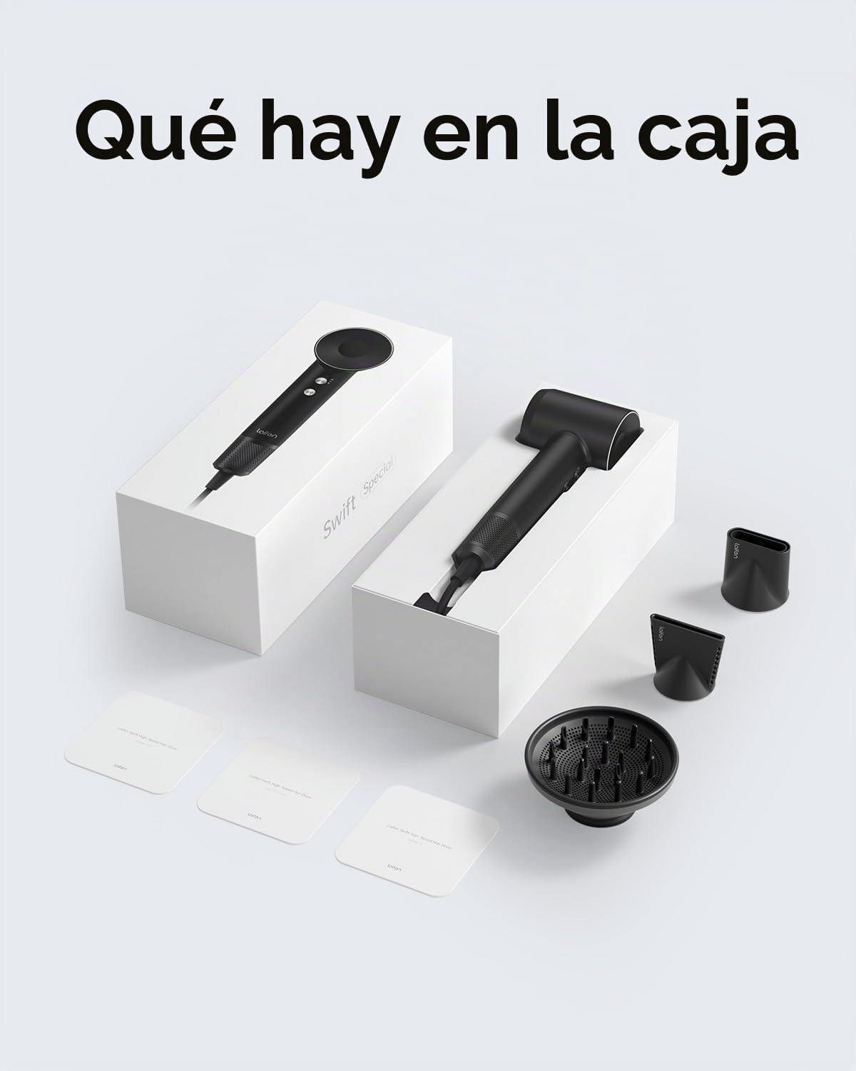 Secador de pelo Laifen Swift, secador iónico de alta velocidad 200M...