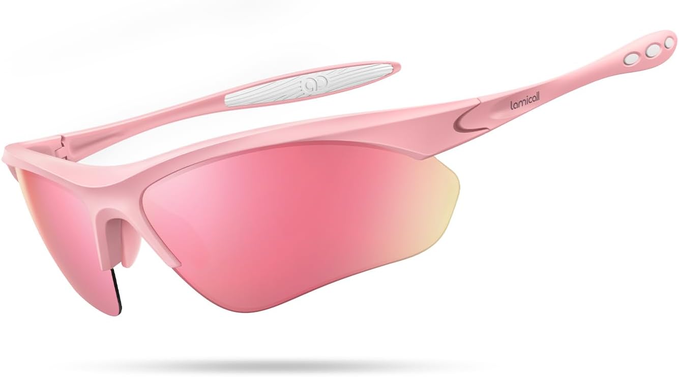 Lamicall Gafas de Sol Deportivas polarizadas de 22 g para Hombres y...