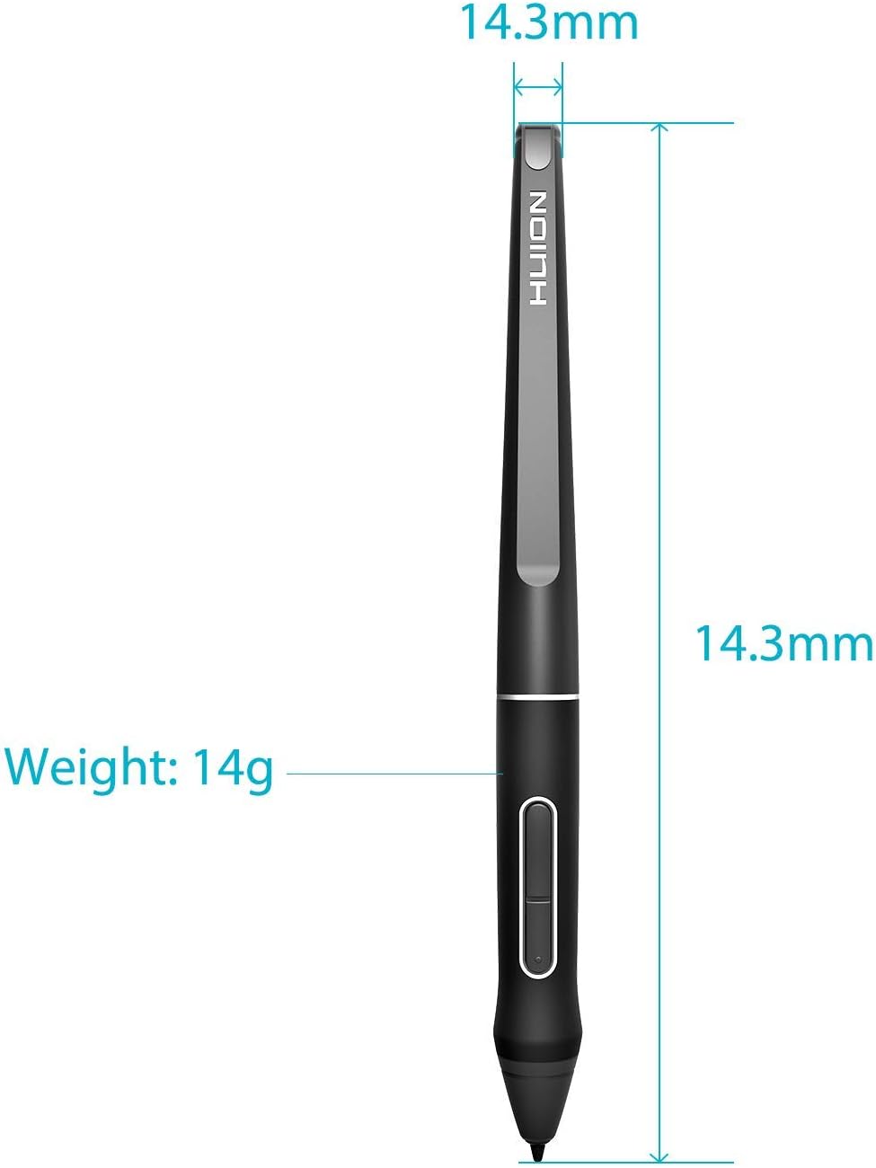 HUION Lápiz óptico sin batería PW507 | Bolígrafo digital de repuest...
