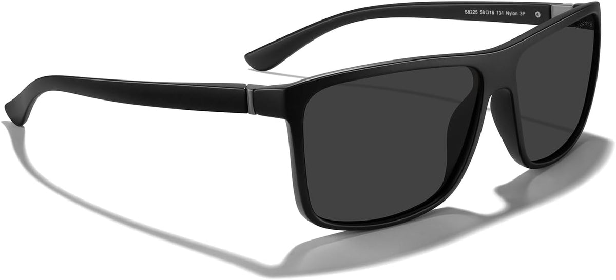 MERRY'S Gafas de sol deportivas polarizadas rectangulares para...