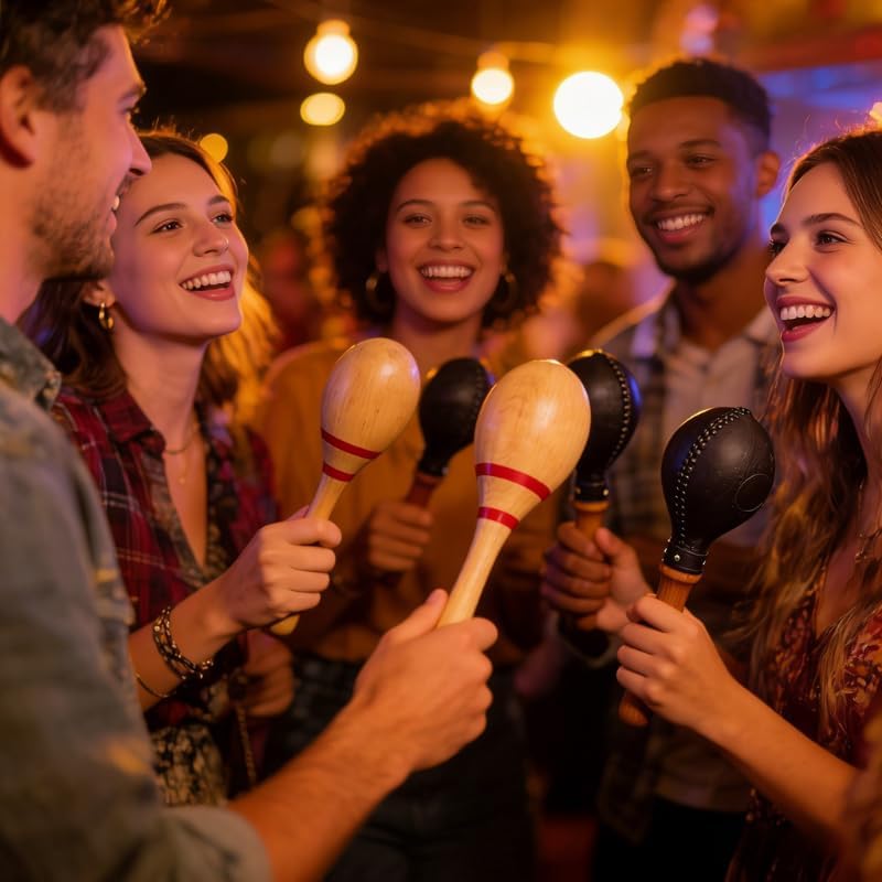Ubblove Maracas Shakers Sonajeros Martillo de Arena Instrumentos Mu...