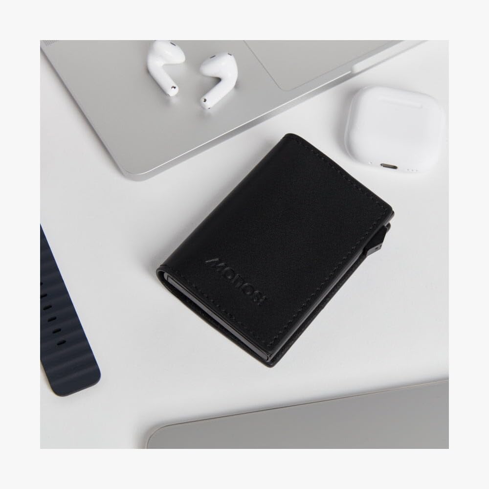 Monos Slim Wallet Pro - Cartera de aluminio con bloqueo RFID | Cuer...