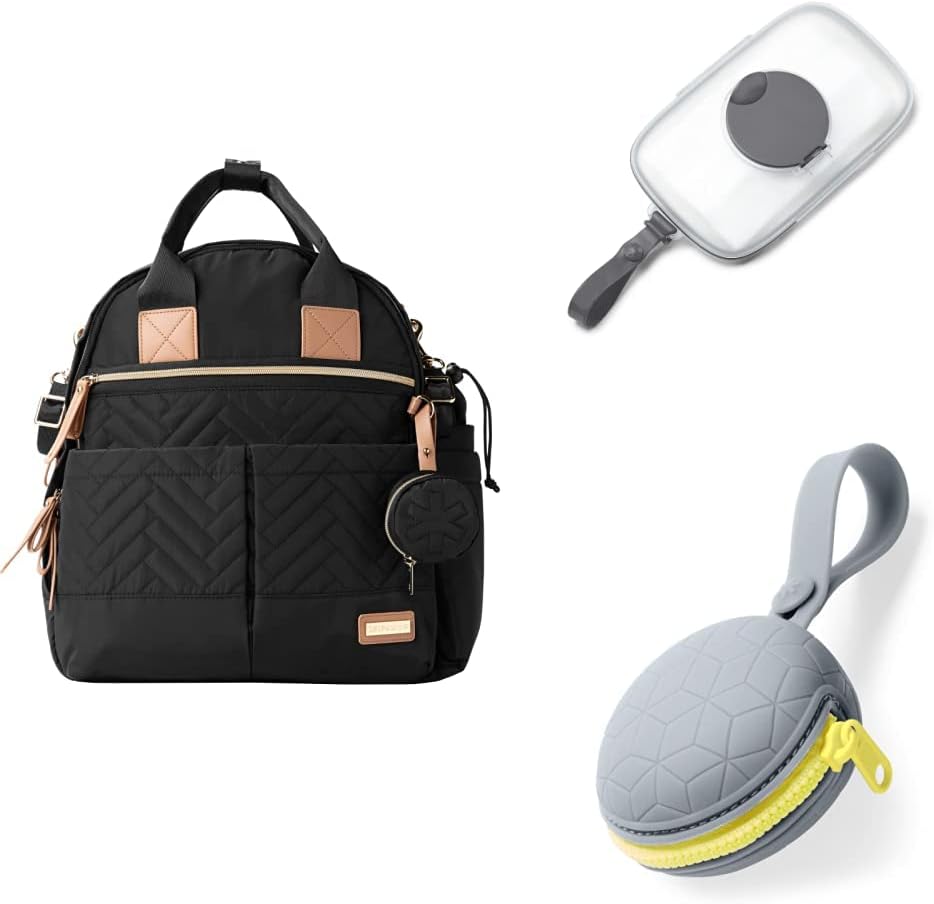 Skip Hop Bolsa de pañales para bebé y artículos esenciales de viaje...