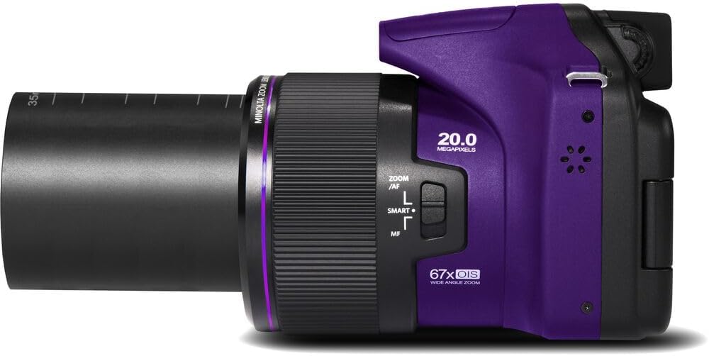 MINOLTA MN67Z - Cámara digital de puente FHD de 20 MP \/ 1080P con...