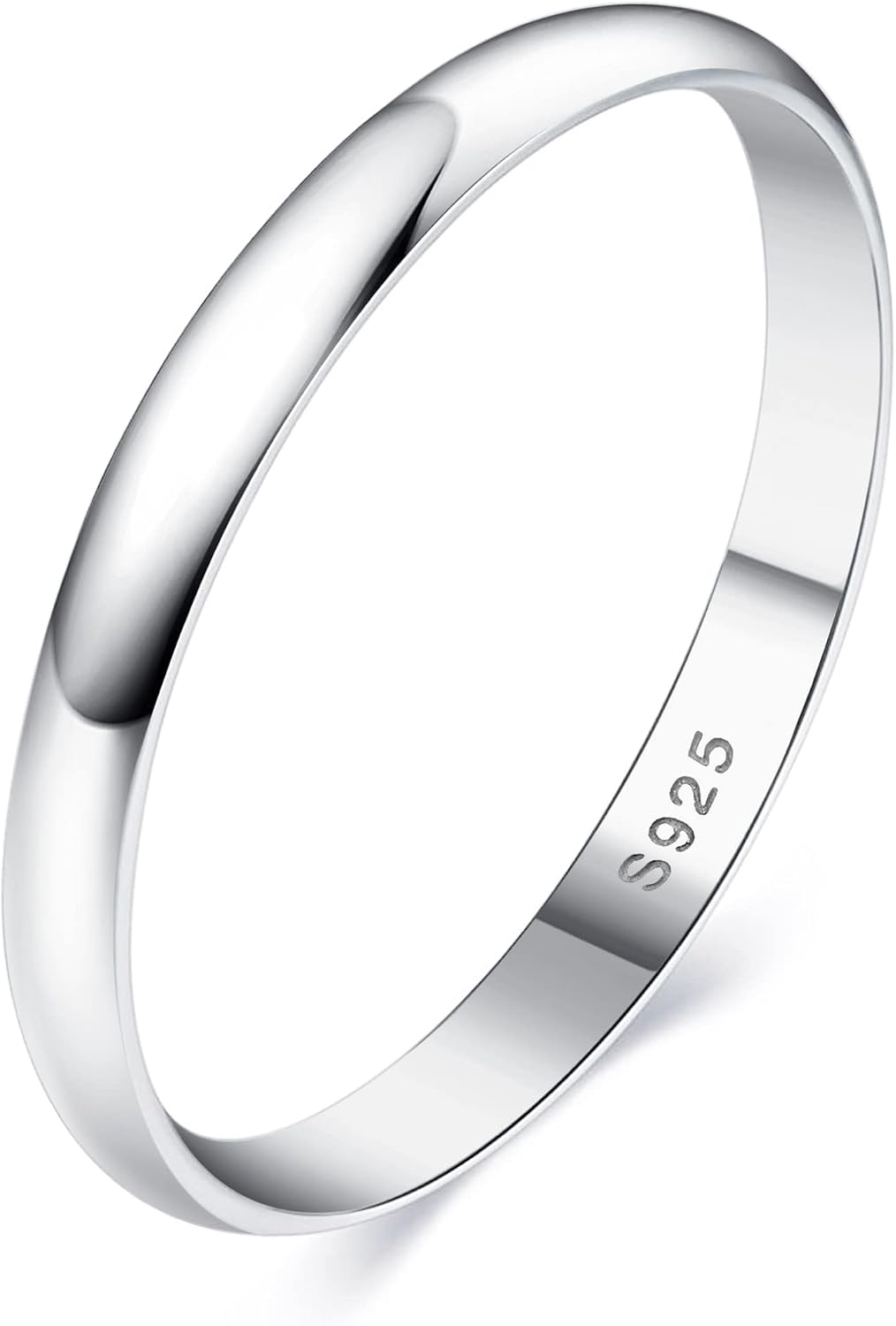 MILACOLATO Anillo de plata de ley 925 para mujeres y hombres, anill...