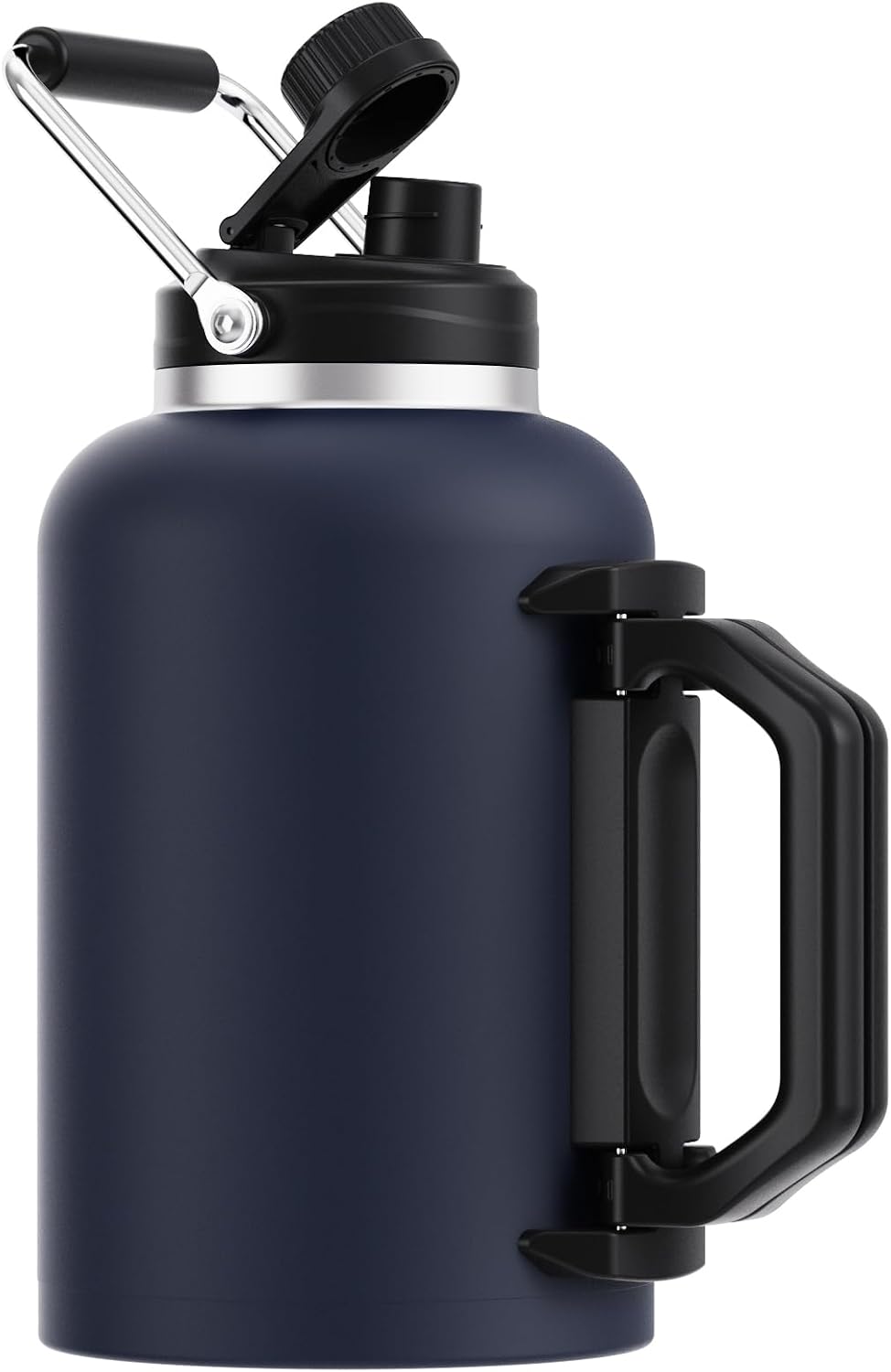 Luxgola Jarra de agua de 1 galón, botella aislada grande de acero i...