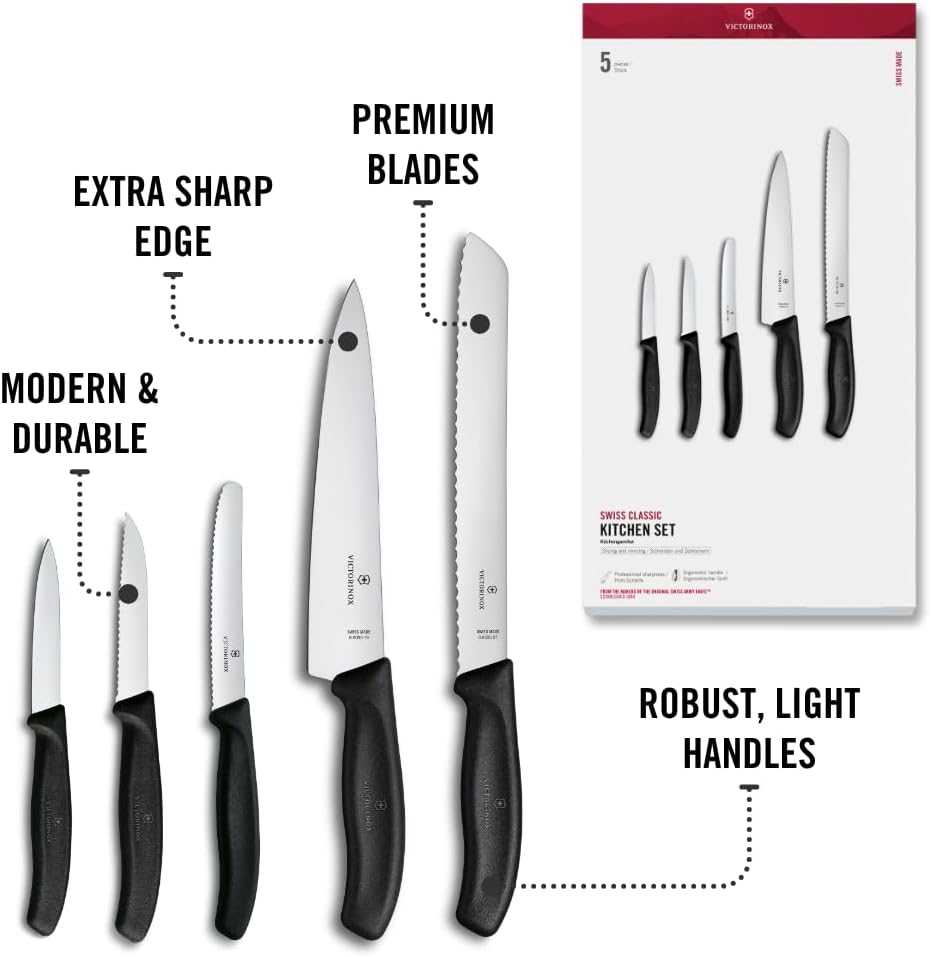Victorinox Swiss Classic - Juego de cocina \u2013 Incluye cuchillos...