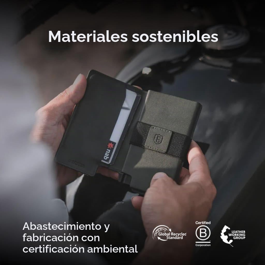Ekster Parliament Cartera de cuero, con bloqueo RFID, acceso rápido...