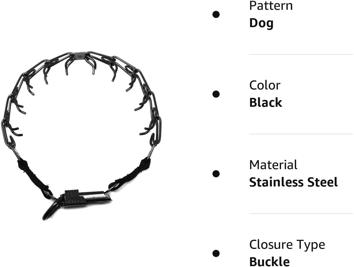 Herm Sprenger Collar de entrenamiento para perros de acero inoxidab...