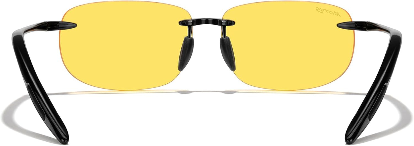 MERRY'S Gafas de sol sin montura para hombres y mujeres, para c...