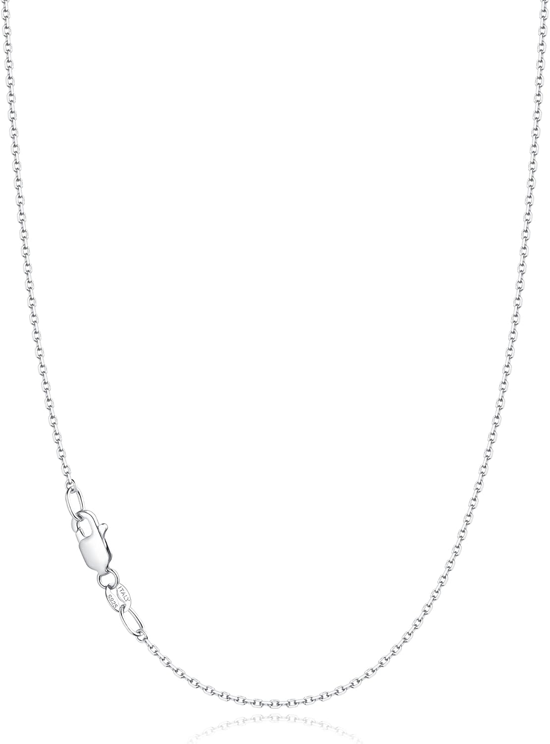 Jewlpire Collar de cadena de plata de ley 925 chapada en oro de 18...