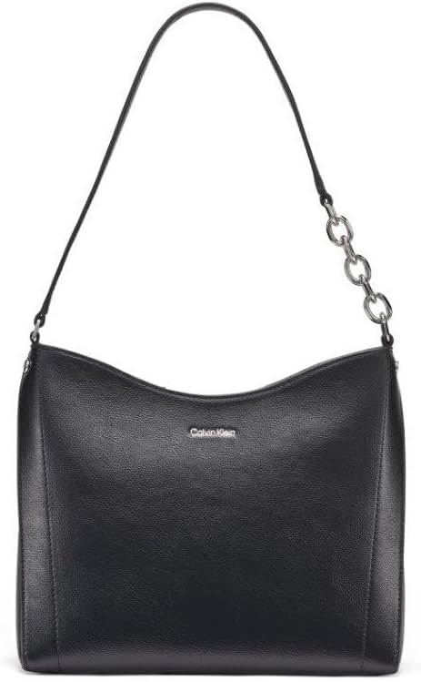 Calvin Klein - Bolso de hombro tipo hobo con cadena Nova para mujer