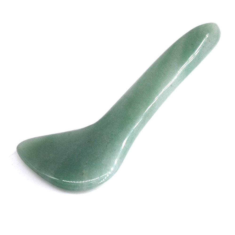 TOP SEWING Gua Sha - Herramienta facial de piedra de jade natural,...