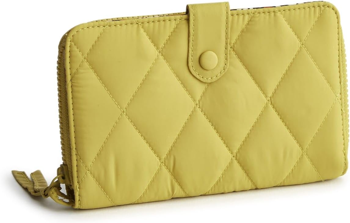 Vera Bradley Cartera con pestaña grande para mujer, nailon | Large (4