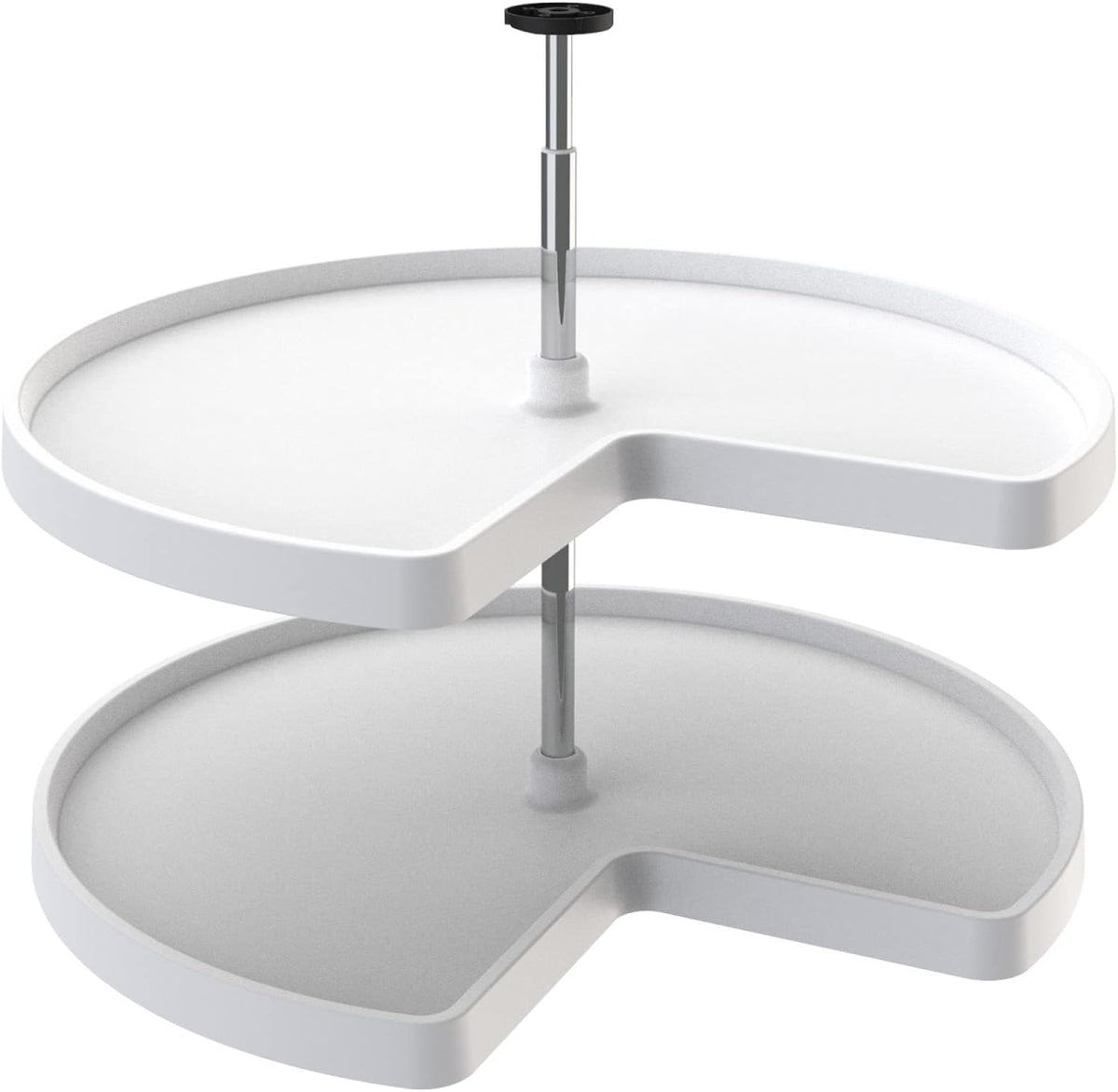 Rev-A-Shelf 32" en forma de riñón de doble nivel Lazy Susan par...