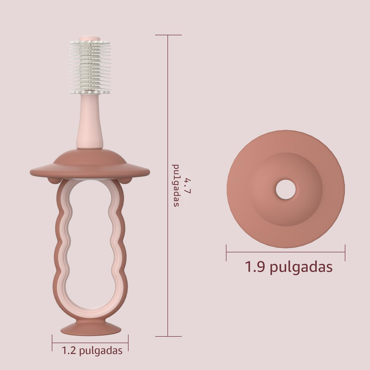 Momcozy Cepillo de dientes para bebé, cepillo de dientes de 360° pa...