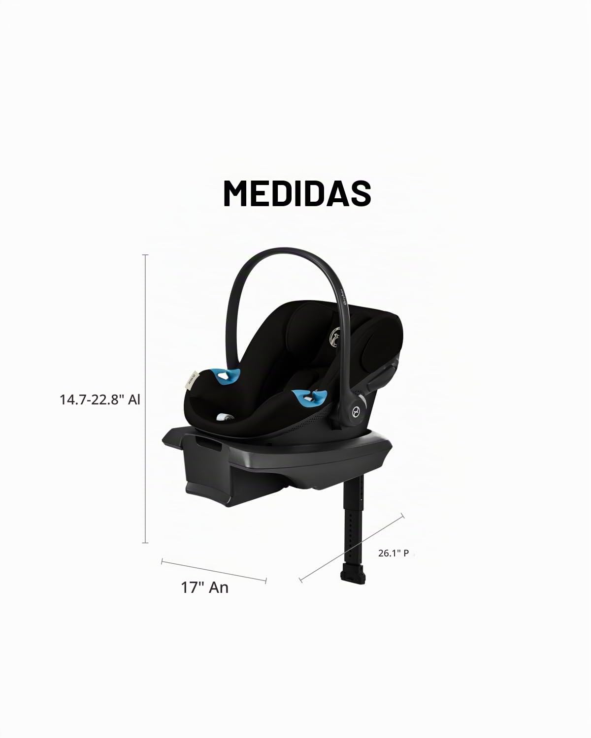 Cybex Cochecito de bebé EOS 2 en 1 + combo de asiento de coche Aton...