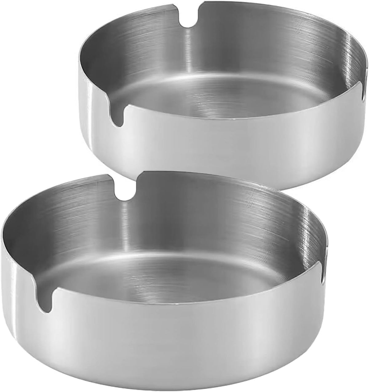 Cenicero de acero inoxidable para cigarrillos, bandeja de cenizas p...