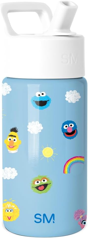 Simple Modern Kids Summit - Botella de agua con tapa con pajilla, S...