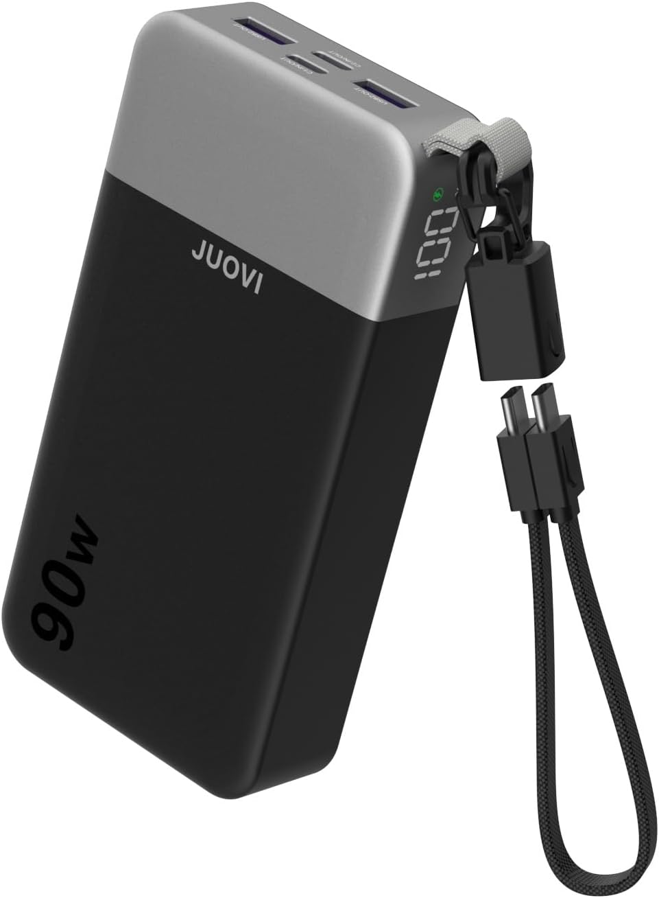 JUOVI Cargador portátil de 90 W para portátil Power Bank 20000mAh c...