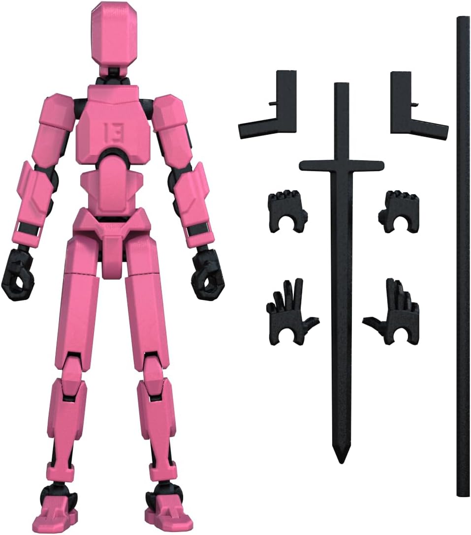 MerryXD T13 Figura de acción 3D, Muñeco Dummy Nova Titan Lucky 13 F...