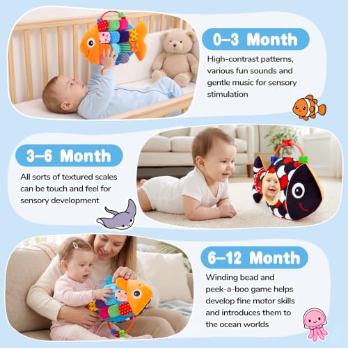 Juguetes sensoriales para bebés de 0 a 6 meses | Juguetes musicales...