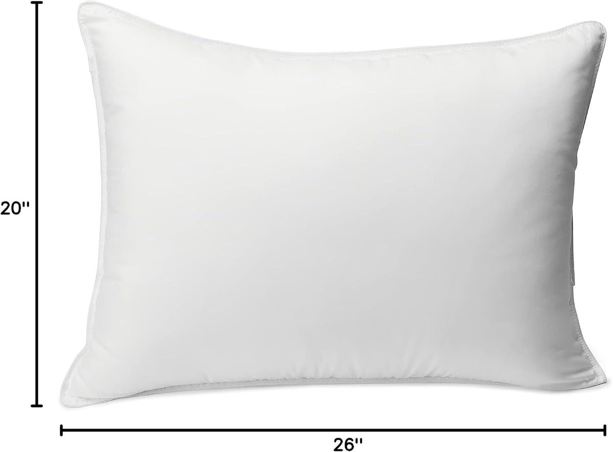 Amazon Basics Almohadas de cama alternativas de plumón con fundas p...