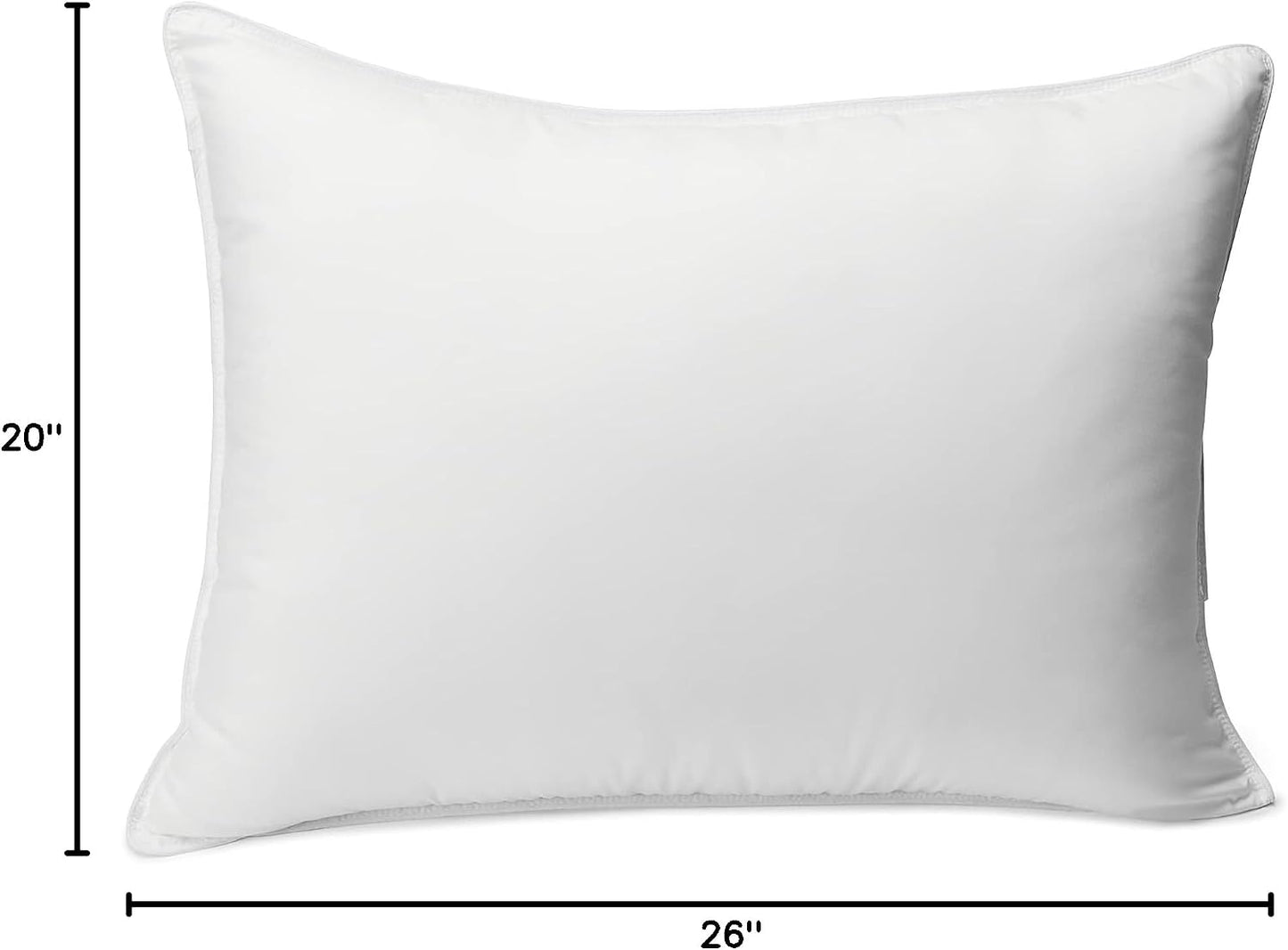 Amazon Basics - Juego de 2 almohadas de cama con relleno alternativ...
