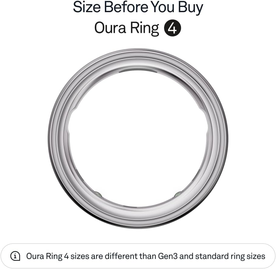 Anillo Oura 4 - Plata - Talla 10 - Mide tu talla antes de comprar